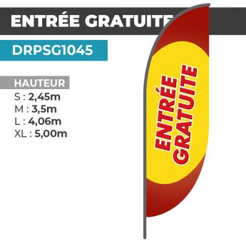 Drapeau ENTRÉE GRATUITE