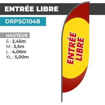 Drapeau ENTRÉE LIBRE