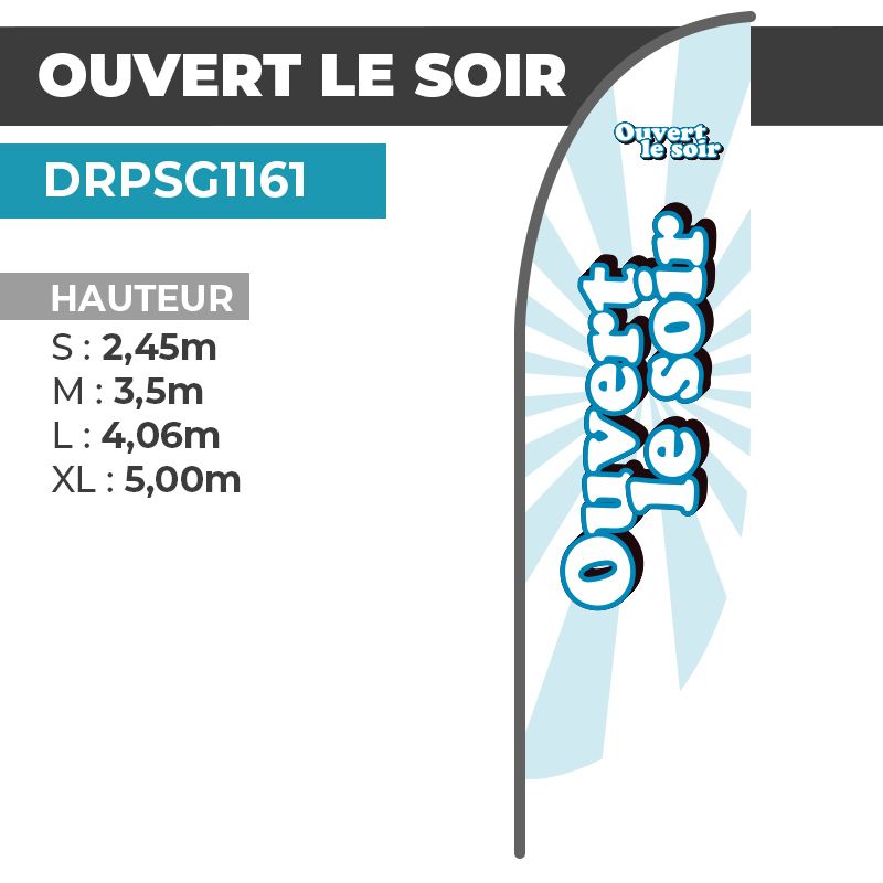 Drapeau OUVERT LE SOIR