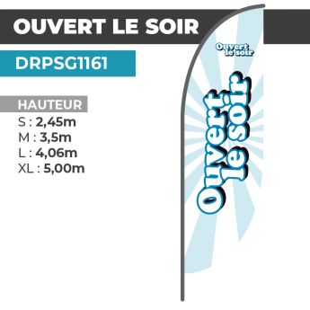 Drapeau OUVERT LE SOIR