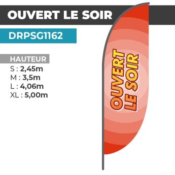 Drapeau OUVERT LE SOIR