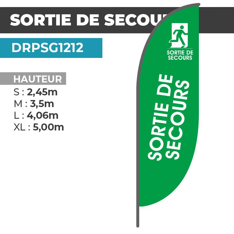 Drapeau SORTIE DE SECOURS
