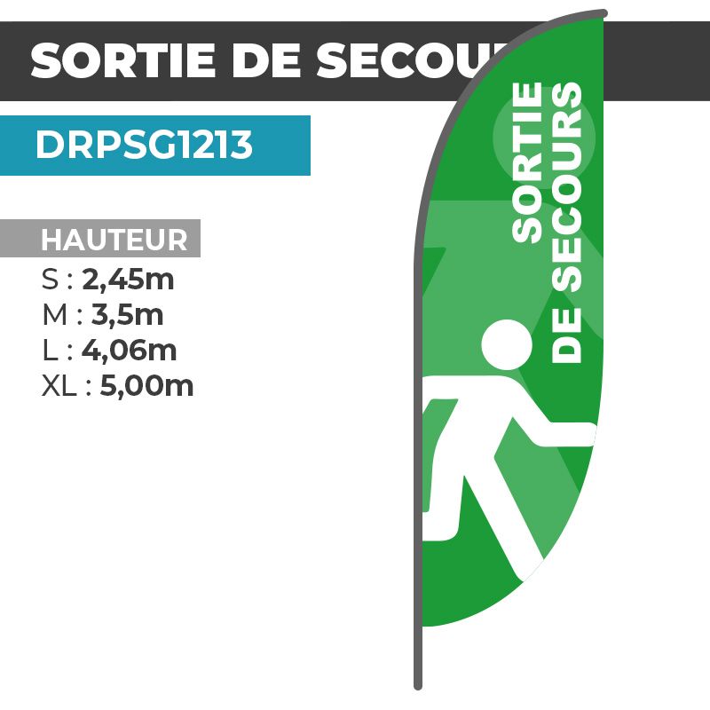Drapeau SORTIE DE SECOURS