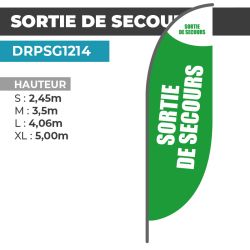 Drapeau SORTIE DE SECOURS