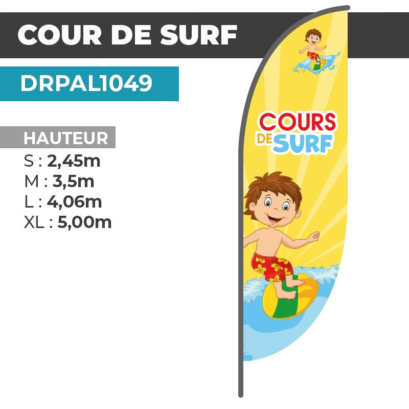 Drapeau COURS DE SURF