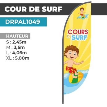 Drapeau COURS DE SURF