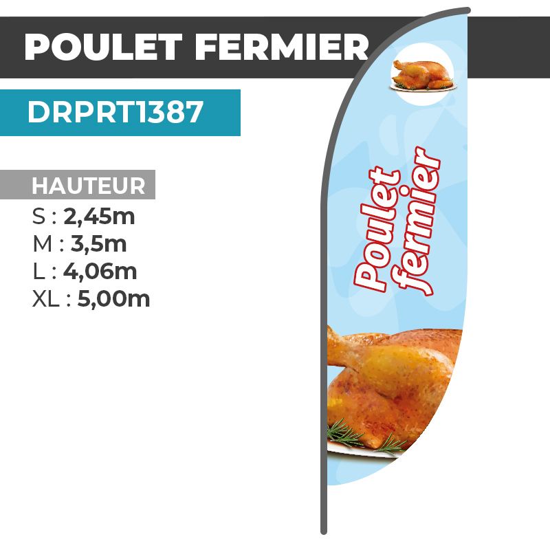 Drapeau POULET FERMIER