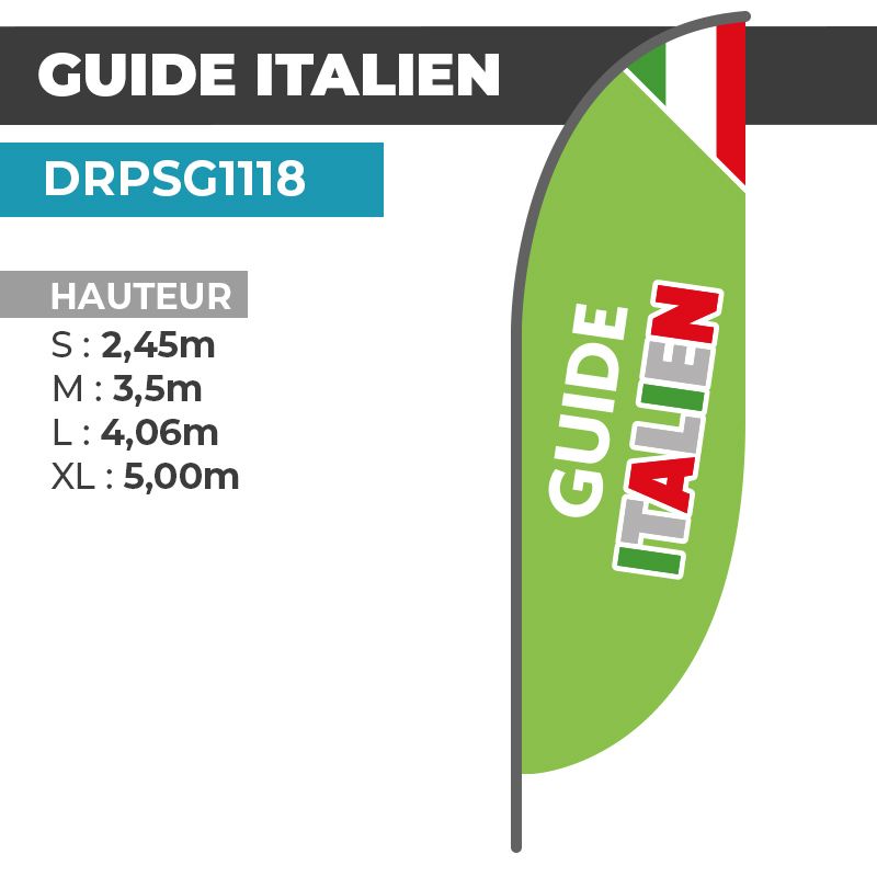 Drapeau GUIDE ITALIEN