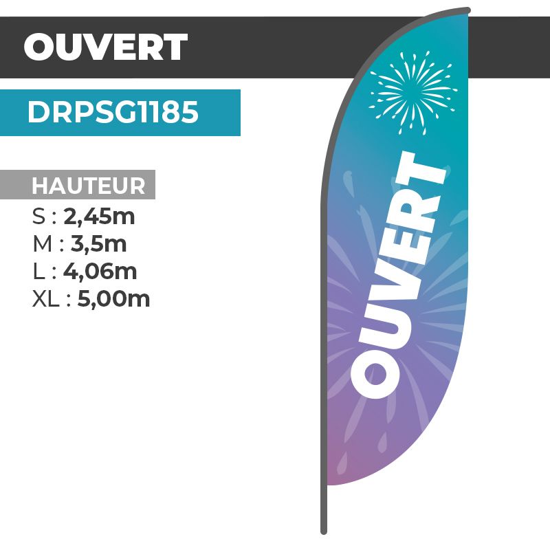 Drapeau OUVERT