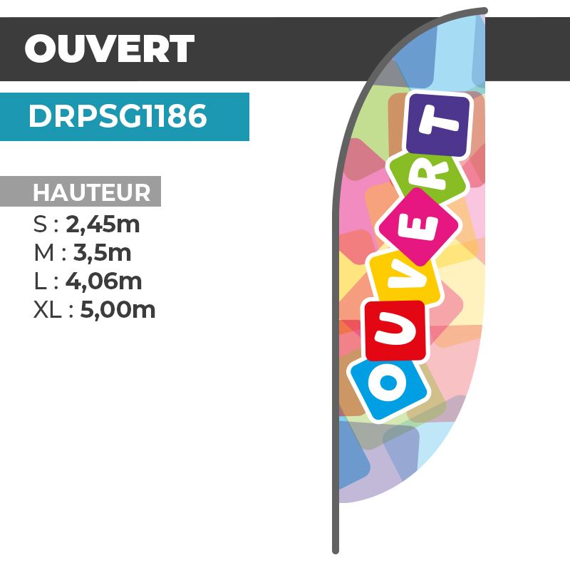 Drapeau OUVERT