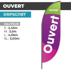 Drapeau OUVERT