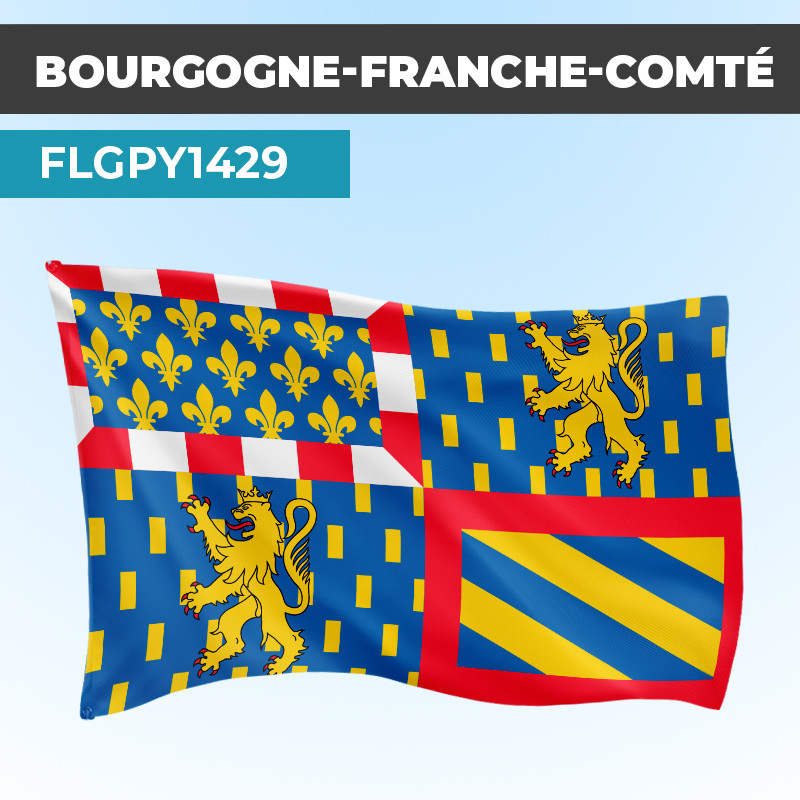 Drapeau BOURGOGNE FRANCHE-COMTÉ | Pavillon | Provinces Françaises
