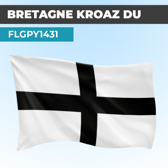 Drapeau BRETAGNE KROAZ DU | Pavillon | Provinces Françaises