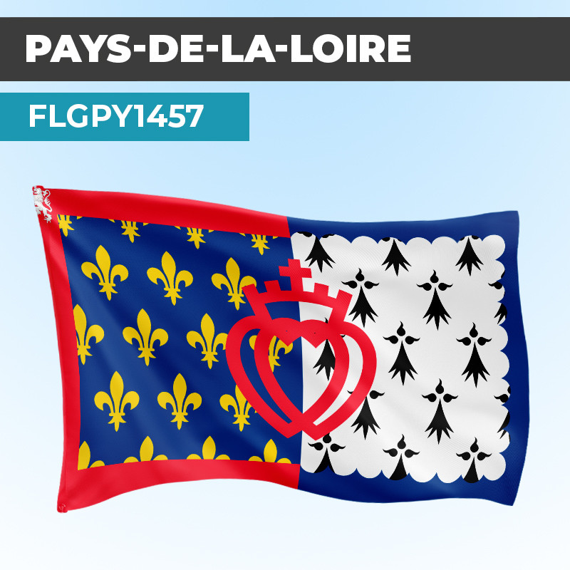 Drapeau PAYS DE LA LOIRE | Pavillon | Provinces Françaises