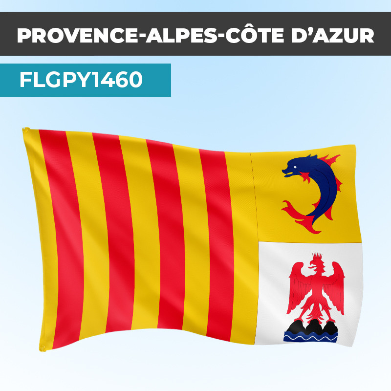 Drapeau PROVENCE-ALPES-CÔTE D'AZUR | Pavillon | Provinces Françaises