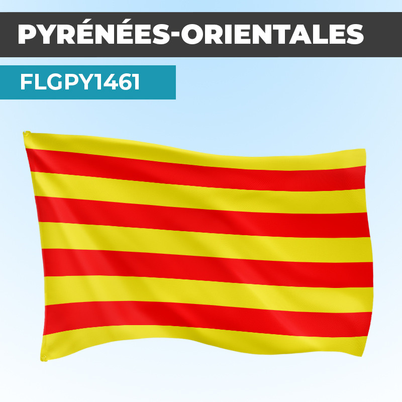 Drapeau PYRENEES ORIENTALES | Pavillon | Provinces Françaises