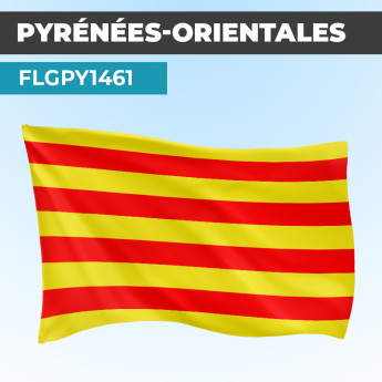 Drapeau PYRENEES ORIENTALES | Pavillon | Provinces Françaises