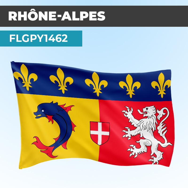Drapeau RHONE ALPES | Pavillon | Provinces Françaises