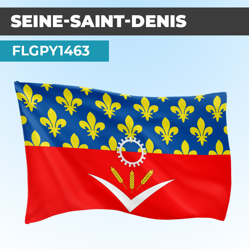 Drapeau SEINE SAINT DENIS | Pavillon | Provinces Françaises
