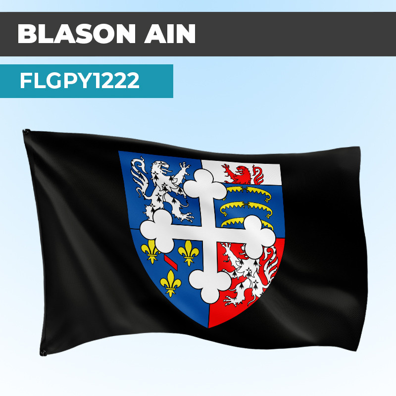 Drapeau AIN | Pavillon Noir | Blason Armoirie