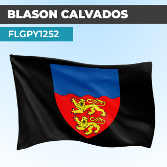 Drapeau CALVADOS | Pavillon Noir | Blason Armoirie