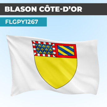 Drapeau COTE D'OR | Pavillon Blanc | Blason Armoirie