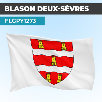 Drapeau DEUX-SEVRES | Pavillon Blanc | Blason Armoirie