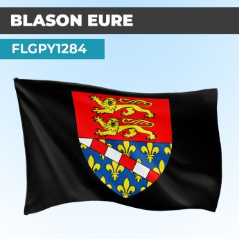 Drapeau EURE | Pavillon Noir | Blason Armoirie