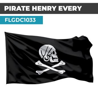 Drapeau PIRATE  | Pavillon Noir  | Drapeau Henry EVERY 