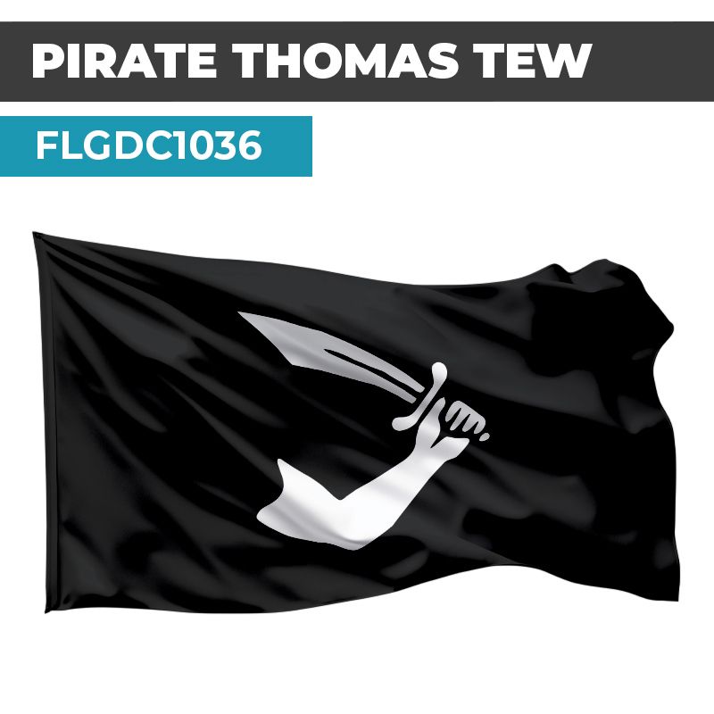 Drapeau PIRATE  | Pavillon Noir  | Drapeau Thomas TEW