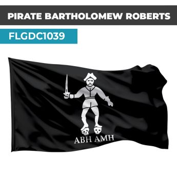 Drapeau PIRATE  | Pavillon Noir  | Drapeau Bartholomew ROBERTS