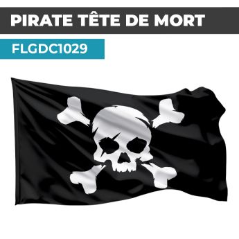 Drapeau PIRATE Tête de Mort | Pavillon Noir| Drapeau Tête de Mort