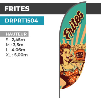 Drapeau FRITES | Meilleur Prix | DRPRT1504