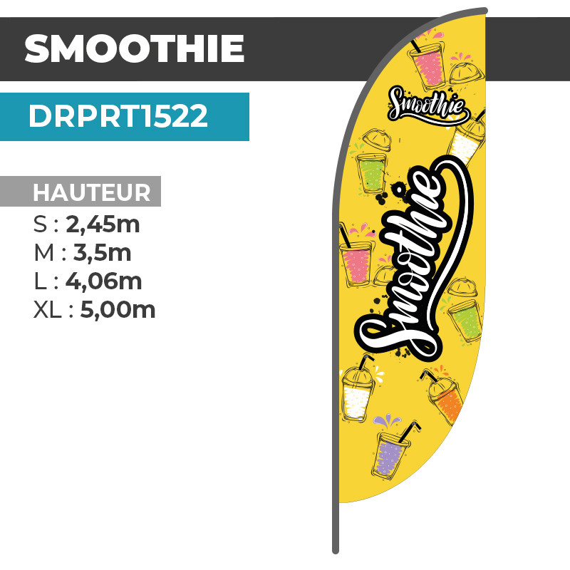 Drapeau SMOOTHIE | Qualité Professionnelle | DRPRT1522
