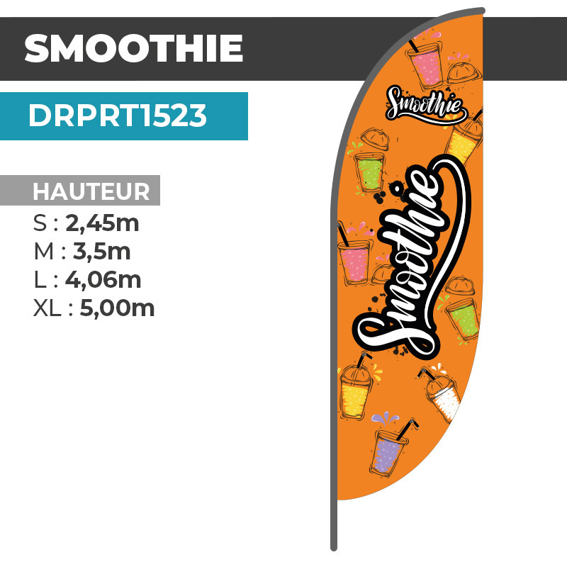 Drapeau SMOOTHIE |    Livraison Express | DRPRT1523