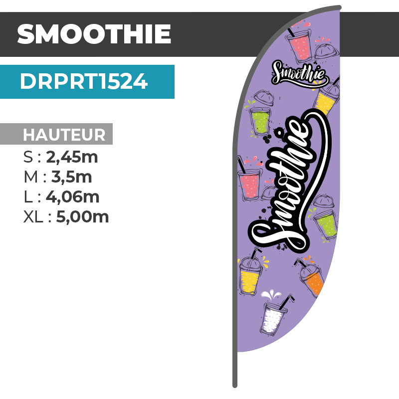 Drapeau SMOOTHIE | Haute visibilité | DRPRT1524