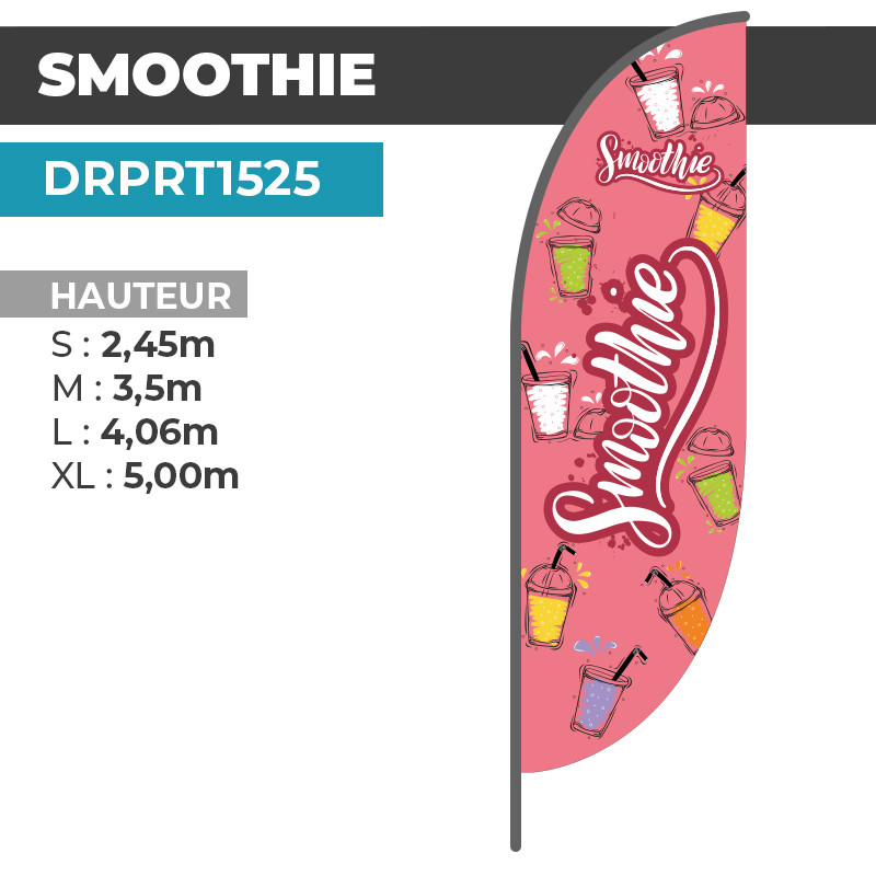 Drapeau SMOOTHIE | Haute visibilité | DRPRT1525