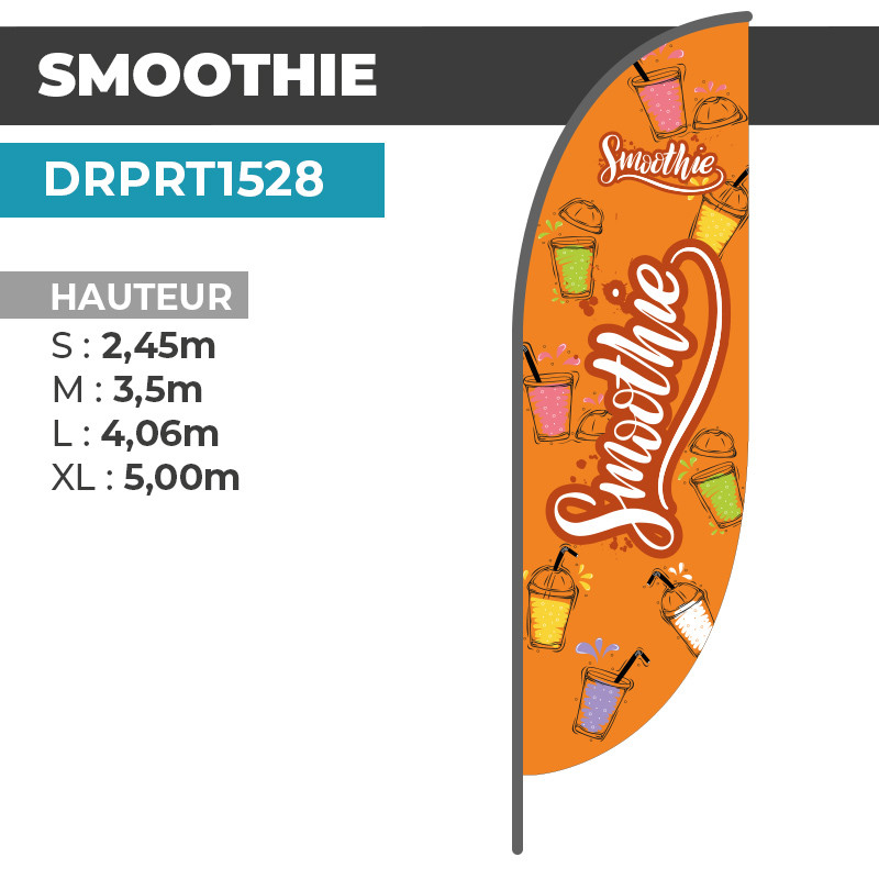 Drapeau SMOOTHIE | Montage Facile et Rapide | DRPRT1528