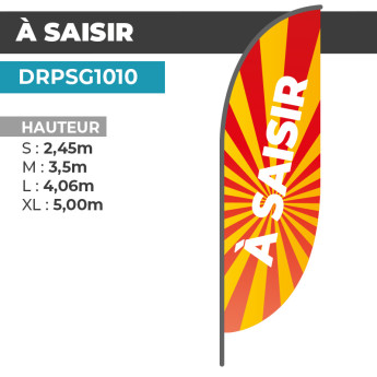 Drapeau À SAISIR | Qualité Professionnelle | DRPSG1010
