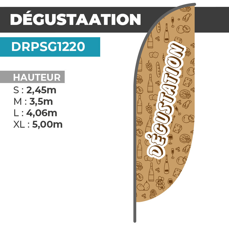 Drapeau DEGUSTATION |    Livraison Express | DRPSG1220