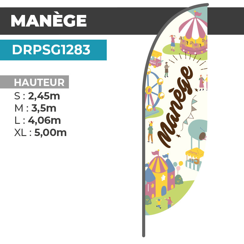 Drapeau MANEGE | Qualité Professionnelle | DRPSG1283