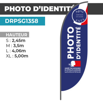 Drapeau PHOTO D'IDENTITÉ | Visuel Exclusif | DRPSG1358
