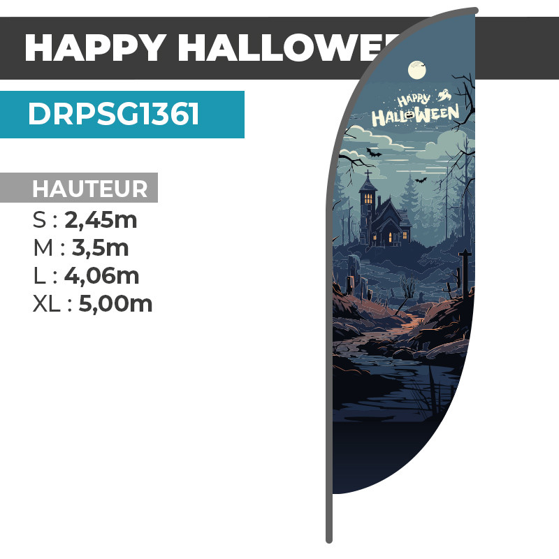 Drapeau HALLOWEEN | Signalétique Extérieure | DRPSG1361