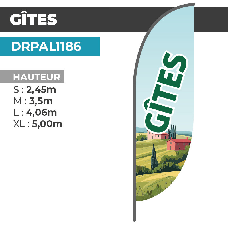 Drapeau GITES |  Visuel Exclusif | DRPAL1186
