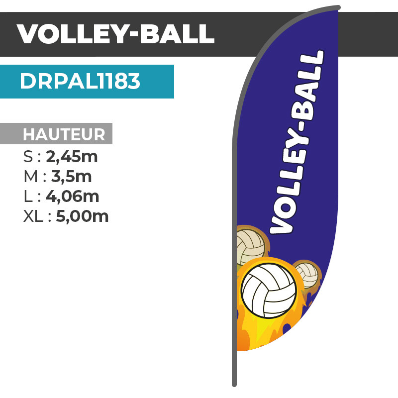 Drapeau VOLLEY-BALL |  Qualité Professionnelle   | DRPAL1183
