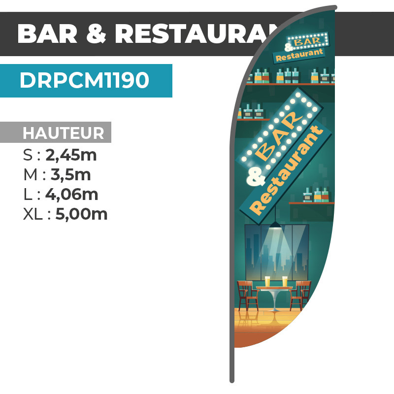 Drapeau BAR & RESTAURANT | Meilleur Prix | DRPCM1190