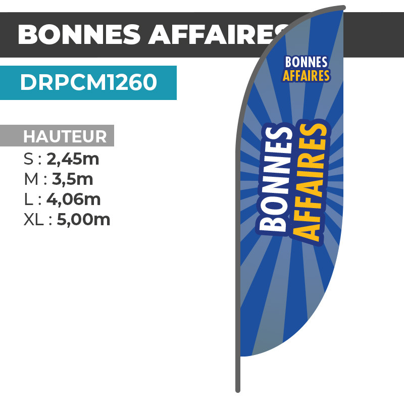 Drapeau BONNES AFFAIRES | Haute visibilité | DRPCM1260