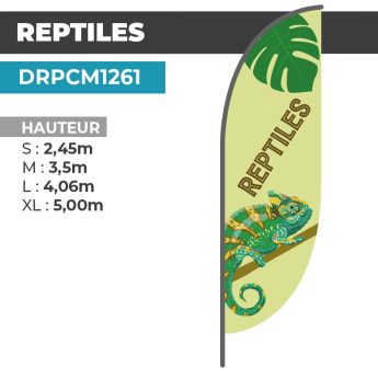 Drapeau REPTILES | Meilleur Prix | DRPCM1261