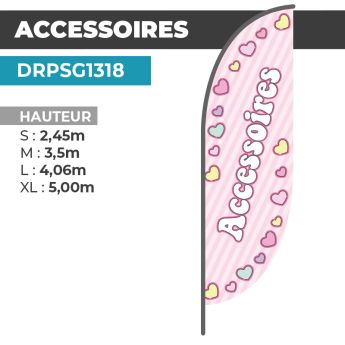 copy ofcopy ofDrapeau ICI CARTE GRISE | Voile + Mat | avec ou sans Pied