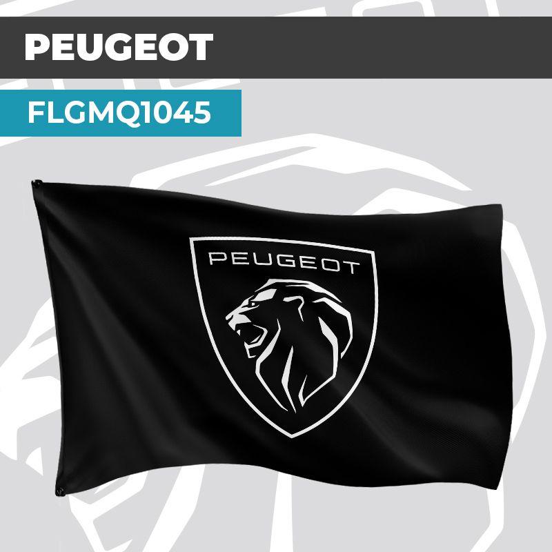 Drapeau PEUGEOT | Pavillon | Marque et Logo Automobile